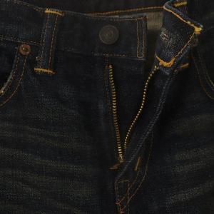 RRL STRETCH SKINNY FIT スキニーデニムパンツ ジーンズ ダメージ加工 27 インディゴブルー