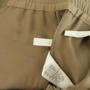 自由区 24AW ツイステッドダブルクロスワイドストレート パンツ ワイド イージー ハイウエスト 40 ベージュ