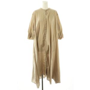 シャツワンピース 茶 /MI OS