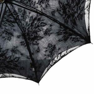 FEILER レース 日傘 黒 ブラック /SR13