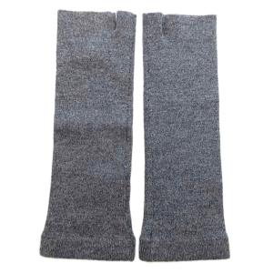 アームウォーマー 手袋 ニット サムホール グレー /JS