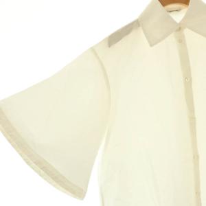 CELERI 23SS MINI DRESS シャツワンピース リネン混 36 白 /MI OS SH