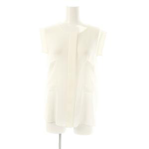 ノースリーブブラウス シフォン シアー 38 ホワイト /DF OS