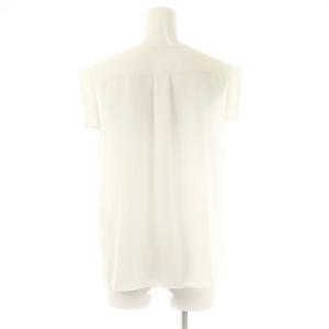 ESTNATION ノースリーブブラウス シフォン シアー 38 ホワイト /DF OS