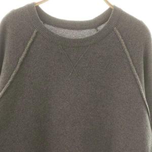 Maison Margiela MM6 S32CT0708 長袖クルーネックニットワンピース ウール混 S グレー /MI OS