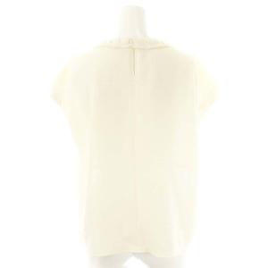 BALLSEY 24SS ポリエステルレーヨンカラミ フレンチスリーブブラウス プルオーバー 36 キナリ /NR OS