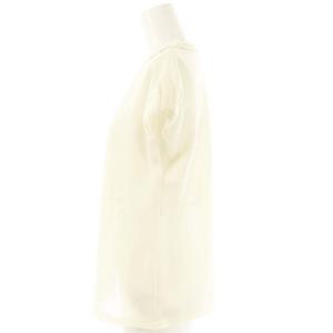 BALLSEY 24SS ポリエステルレーヨンカラミ フレンチスリーブブラウス プルオーバー 36 キナリ /NR OS