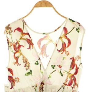 Diagram GRACE CONTINENTAL Lisa社 フラワー サロペット オールインワン カシュクール 38 グレー /AT OS