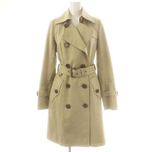トレンチコート スプリングコート ロング ダブル 38 ベージュ /DO OS