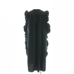 YOKO CHAN YOKOCHAN ショルダーボリュームドレス ワンピース 36 ブラック