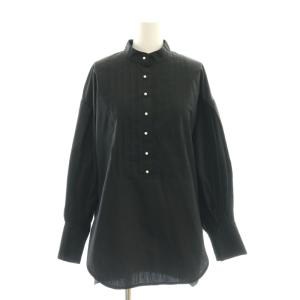 Tamara パールボタンバンドカラーシャツ 長袖 F ブラック /DO OS