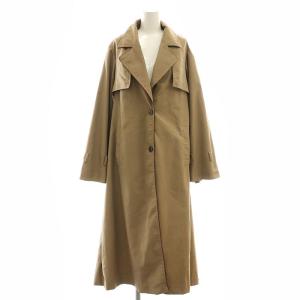 STUDIOUS別注 バックプリーツレイヤードコート チェスター ロング 茶 ブラウン /AT OS