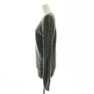 POLO RALPH LAUREN ウール カシミヤ混 Vネック ニット セーター 長袖 S グレー /HK OS