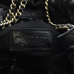 marco masi ショルダーバッグ キルティング チェーン レザー ブラック /YO12