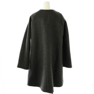 Bilitis dix-sept ans ノーカラーコート アウター 36 グレー /HK OS