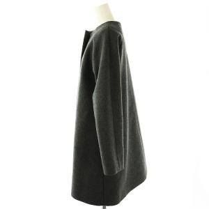 Bilitis dix-sept ans ノーカラーコート アウター 36 グレー /HK OS