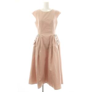 THE HANY ビジューロングワンピース ミモレ ノースリーブ 0 ピンク /AT OS