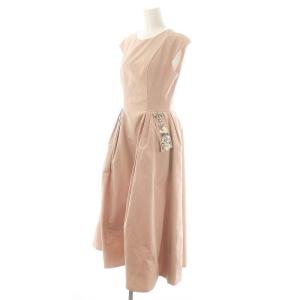Chesty THE HANY ビジューロングワンピース ミモレ ノースリーブ 0 ピンク /AT OS