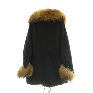 goa モッズコート ラクーンファー ボアライナー F ブラック /MY OS