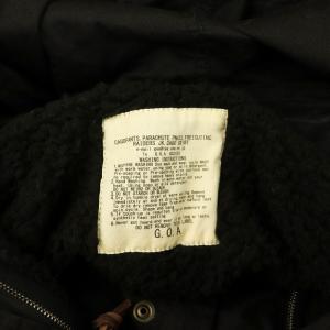 goa モッズコート ラクーンファー ボアライナー F ブラック /MY OS