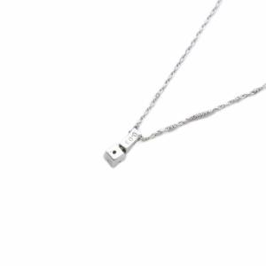 STAR JEWELRY STARJEWELRY ネックレス K18WG ダイヤ0.03ct ホワイトゴールド