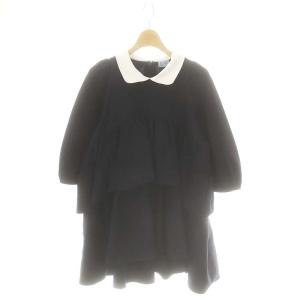 × セツコサジテール setsuko sagittaire ティアード ニットプルオーバー 五分袖 F