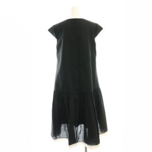 René 裾ラインワンピース 34 ブラック ホワイト 5336950