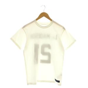 MADISONBLUE NUMBERING TEE Tシャツ カットソー 半袖 XS ホワイト ブラック /ES OS