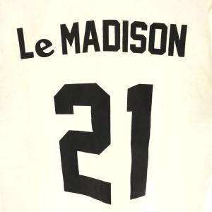 MADISONBLUE NUMBERING TEE Tシャツ カットソー 半袖 XS ホワイト ブラック /ES OS