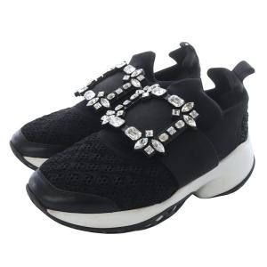 ROGER VIVIER ヴィヴラン ストラスバックル スニーカー 34.5 ブラック RVW5062418