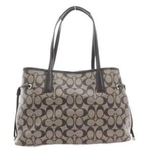 COACH F29064 シグネチャー ストライプ ドローストリング キャリーオールトート ハンドバッグ 肩掛け ロゴ