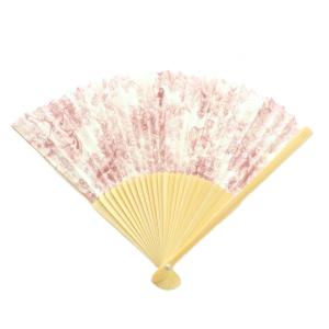 扇子 アニマル柄 赤 白 ベージュ /MI OS