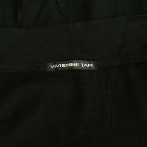 VIVIENNE TAM シアー カーディガン ニット トッパー 0 ブラック /MY OS