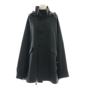 25SS hooded coat コート M ブラック /HK OS