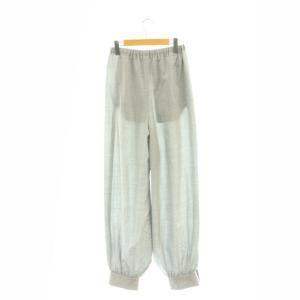 ENFOLD 25SS CUFF-HEM BALLOON-PANTS パンツ タック 38 グレー /CX OS