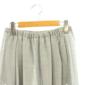 ENFOLD 25SS CUFF-HEM BALLOON-PANTS パンツ タック 38 グレー /CX OS