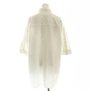 ENFOLD 25SS LAYERED HALF‐SLEEVES SHIRT シャツ 七分袖 38 ホワイト /HK