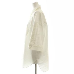 ENFOLD 25SS LAYERED HALF‐SLEEVES SHIRT シャツ 七分袖 38 ホワイト /HK