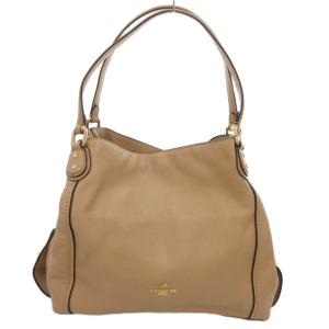 トートバッグ シュリンクレザー ベージュ /JS