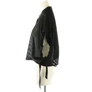Diagram GRACE CONTINENTAL 25SSメッシュポンチョシャツ フレンチスリーブ 36 黒 /CX OS