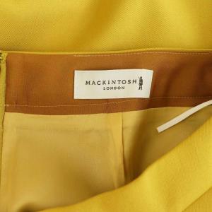 MACKINTOSH LONDON タックフレアスカート ロング 38 マスタード /MY OS