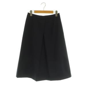 タックフレアスカート ロング 38 ネイビー /MY OS