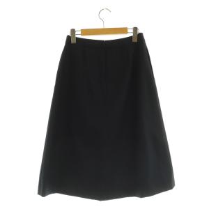 MACKINTOSH LONDON タックフレアスカート ロング 38 ネイビー /MY OS