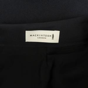 MACKINTOSH LONDON タックフレアスカート ロング 38 ネイビー /MY OS