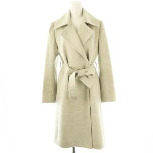 カシミヤ ベルテッドコート アウター 7 グレー /DF OS