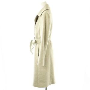 INED カシミヤ ベルテッドコート アウター 7 グレー /DF OS