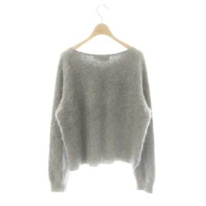 three dots カシミヤVネックニット セーター 長袖 S グレー /AT OS SH