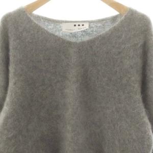 three dots カシミヤVネックニット セーター 長袖 S グレー /AT OS SH