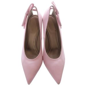 VALENTINO GARAVANI Nite Out サテンリボンパンプス ピンヒール ポインテッドトゥ 39 ピンク /SR27 S