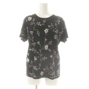 agnes b. シルクリネン ジャガード ニット セットアップ 上下 総柄 1 2 黒 ブラック /AT OS